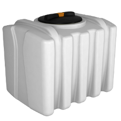Емкость полиэтиленовая ЭВП 200 л, белая, штабелируемая, 640х605х785 мм