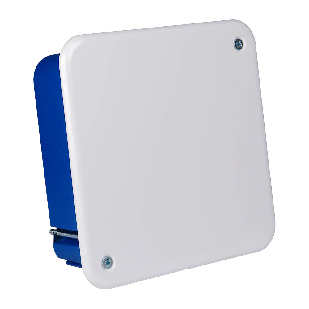 10161 Тусо Распаячная коробка с/у для г/к стен с крышкой 100х100, гл. 45