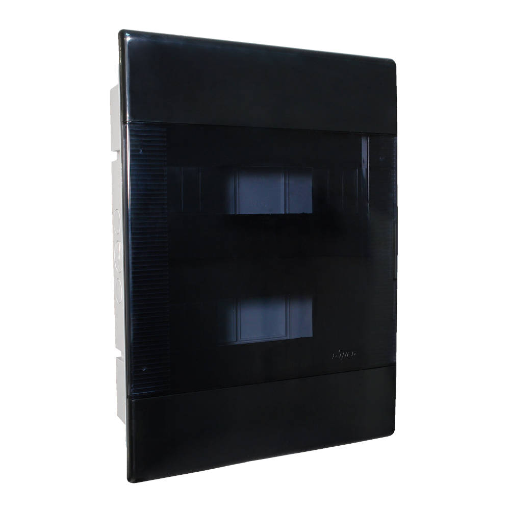 68124Ч Тусо Щиток с/п на 24 мод. с дверцей 415х299х103мм, черный